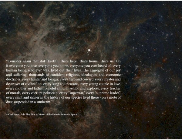 Pale Blue Dot, Carl Sagan