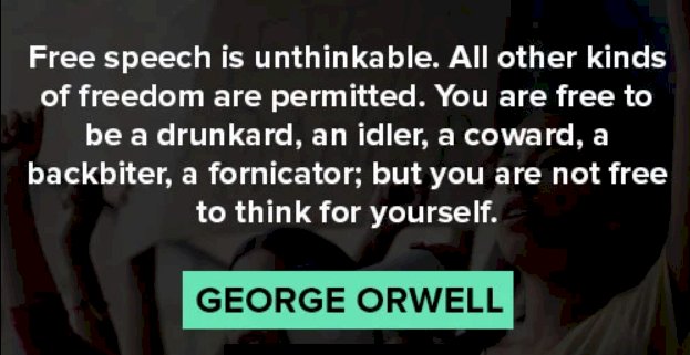 Free speech -  George Orwell
